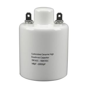 Buy cheap Customized Ceramic High Voltage Doorknob Capacitor 10KVDC-150KVDC 140pF-20000pF with 10% Capacity Accuracy from wholesalers