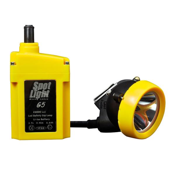 Buy cheap LED Miner Head Lamp 20000lux IP68 Rechargeable Mining Light from wholesalers