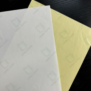 Buy cheap Semi-glossy Art Paper with White Glassine Sticker Paper in Customized size from wholesalers