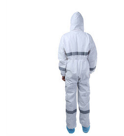 China Polypropylene SPP Disposable Protective Coverall With Elastic Cuff / Ankle on sale