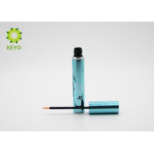 Buy cheap Shiny Blue Empty Eyeliner Tubes , Round Aluminum Empty Eyeliner Container from wholesalers