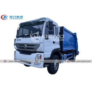 Sinotruk Homan Sanitation Garbage Compactor Truck 220hp 12cbm 12m3