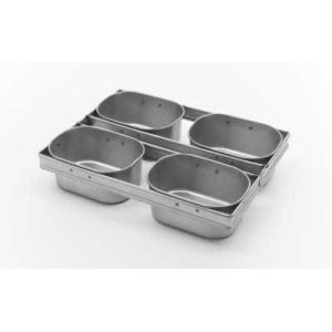 Buy cheap                  Rk Bakeware China-600g Nonstick 4 Straps Farmhouse White Sandwich Bread Loaf Pan              from wholesalers
