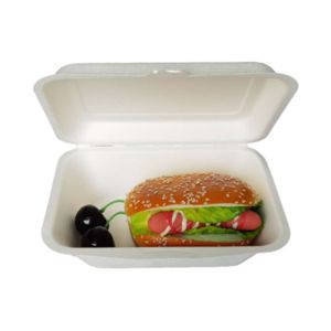 Buy cheap Eco Friendly Bagasse Clamshell Containers 271x182x45mm from wholesalers