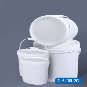 OEM Color Printing 6L-19L Oval PP Plastic Bucket Drum Pails Container with