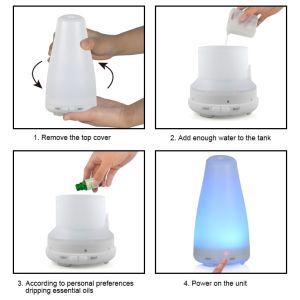 Waterless Auto Shut - Off Plastic Aroma Diffuser With Adjustable Mist Mode