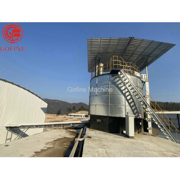 Quality 32CBM Compost Fertilizer Fermentation Vessel Poultry SUS316 Manure Fermentation Tank for sale