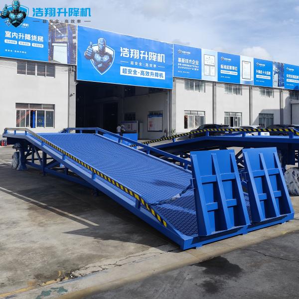 Quality Adjustable Mobile Container Load Loading Ramp 10-20t Hydraulic Lift Tables for Container Loading and Unloading for sale