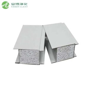 Buy cheap AMBER 80KG/㎡ 50mm EPS Sandwich Panel with B Fire Proofing product