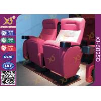Buy cheap Heavy Iron Frame Fire Retardant Folding Theater Seats With Cup Holder product