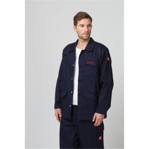 Buy cheap EN11611 molten metal flash resistant Flame Ratardant work Jacket from wholesalers