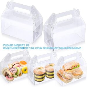 Clear Gable Bakery Gift Boxes With Cardboard, Clear Gable Boxes With Cardboard,