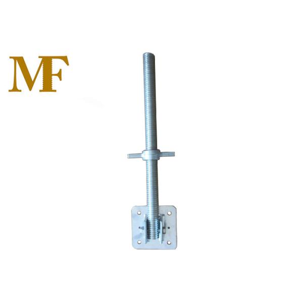 Quality Zinc Plated Solid Swivel Scaffold Screw Jack Base Construction for sale