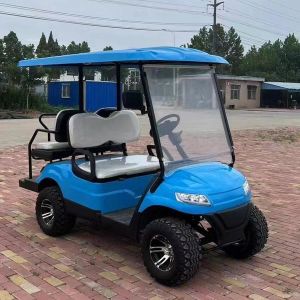 Buy cheap 50mph Blue Golf Cart 4 Passenger All Terrain OEM Sale Price With 12 Inch Tires from wholesalers