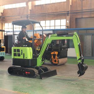 Buy cheap 1800kg Mini Garden Excavator 4km/H Chassis Width 1100mm Green Machine Mini Excavator from wholesalers