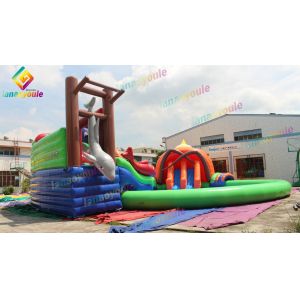 Swimming Pool Inflatable Water Slide Park Children Amusement Slide Park