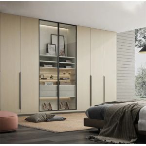 Buy cheap Modern Luxury French  White Clothes Wardrobes With Dressing Table Custom Bedroom Wooden Wardrobes With Mirror from wholesalers