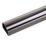 Buy cheap Black Arc Rectangle Stainless Steel Embossed Pipe 5800mm 6000mm from wholesalers