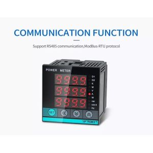Buy cheap RS485 Multifunction Power Meter 2 Loop Programmable Alarm LED Display from wholesalers