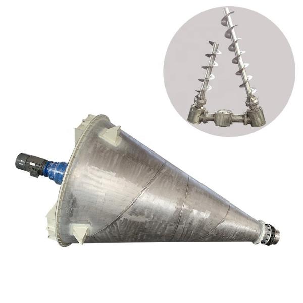 Double Screw Stirrer Type Stainless Steel Vertical Conical Ribbon Mixer for