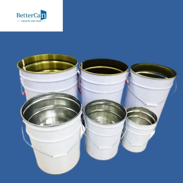 Buy cheap Metal 20L White Bucket 5 Gallon Metal Bucket With Locking Lid from wholesalers