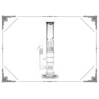 Buy cheap 14 Inch Straight Tube Glass Water Pipe Double Honeycomb / Matrix Perc product