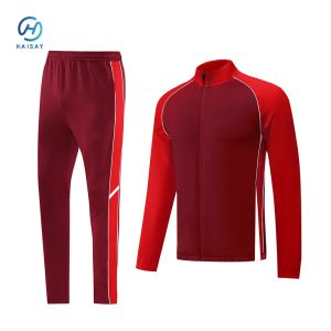 Long Zip-Up Training Suit Sets Automated Cutting Customized Fit in Purple or