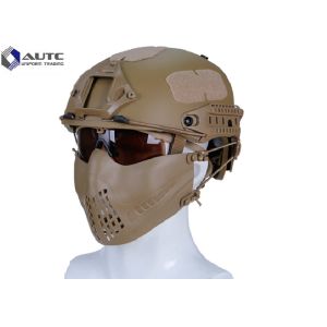 Buy cheap Combat Mesh Metallic Face Protection Mask PTU Activated Type 185*110mm from wholesalers