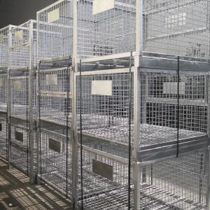 Buy cheap A50: Stackable and Foldable Storage Steel Wire Mesh Pallet Cage work bin wire mesh pallet container from wholesalers