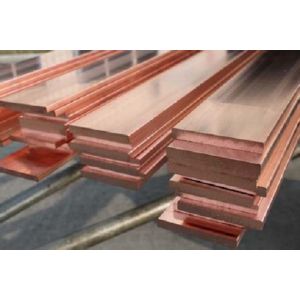 Buy cheap Extruded Copper Bus Bar TU2 C10200 C1020 Cu-OF 2-60mm Electric Copper Flat Bar from wholesalers