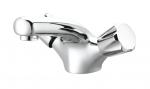 Buy cheap Dual Lever Basin Mixer taps, Bathroom Sink Mixer taps Chrome hot and Cold Faucet Solid Brass Valve Body from wholesalers