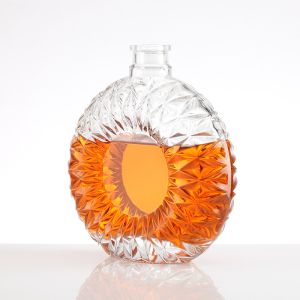 Buy cheap Sealing and Customizable Sealing Type 500ml Round Glass Bottles for Brandy Wine from wholesalers