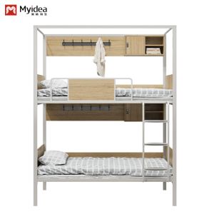 Buy cheap Student Dormitory Double Decker Iron Frame Bunk Bed from wholesalers
