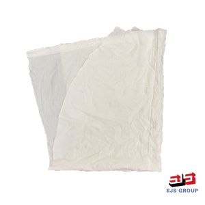 Buy cheap Good Absorbency 10Kg 20Kg 25Kg Trapo Industrial use 25-55 cm oil wahter absorption white t shirt rags from wholesalers