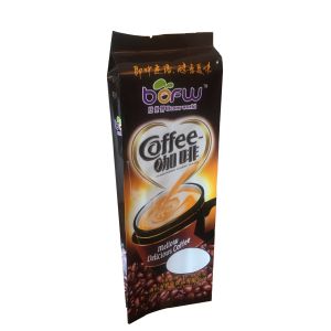 Custom printed smell proof side gusset coffee packaging bag with valve