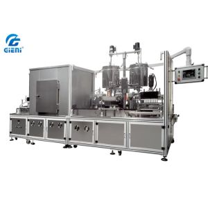 Buy cheap 20L Double Tank Lipstick Filling Machine Cooling Tunnel 14kw Power from wholesalers