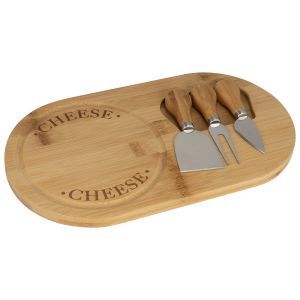Buy cheap Bamboo Rectangle Service Tray With bamboo Handled cheese knife tools from wholesalers