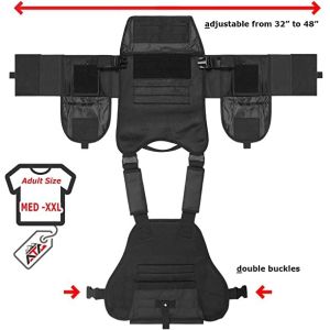 Buy cheap Plate Carrier Tactical Vest Custom Gun Bag With Magazine Pouches Attachments 3D Mesh 34" from wholesalers