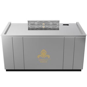 Buy cheap Customizable Rectangular Teppanyaki Grill Table with Smoke Exhaust from wholesalers