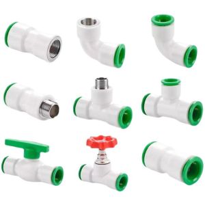 Customizable Size PPR Water Pipe Quick Connector with Round Head Equal Size