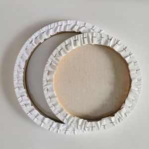 Buy cheap Custom Size Round Stretched Canvas Board with MDF Frame Waterproof and 1.5cm Thickness for Oil Acrylic Paints from wholesalers