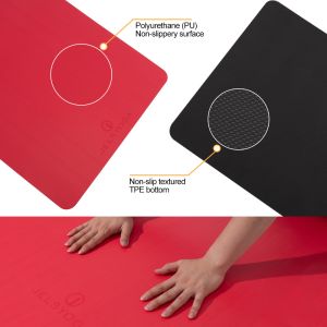 Buy cheap Wera Resistance Red PU Yoga Mat Unique Hygroscopicity Waterproof Function from wholesalers