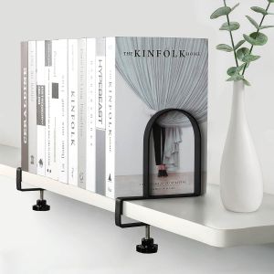 Buy cheap Heavy Duty Metal Bookends for Floating Shelves Adjustable Clamp Book Organizer Bracket from wholesalers