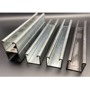 Buy cheap Carbon steel Pregalvanized Slotted Plain 41x62 Strut C Channel from wholesalers