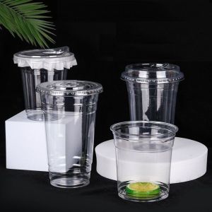 Buy cheap PLA Clear Cups φ90mm 16oz Compostable Cups Environmental Friendly from wholesalers