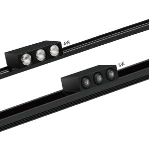 Lens Type Or Reflector Type Mini LED Linear Lighting With 3 LEDs In 1 Track Head