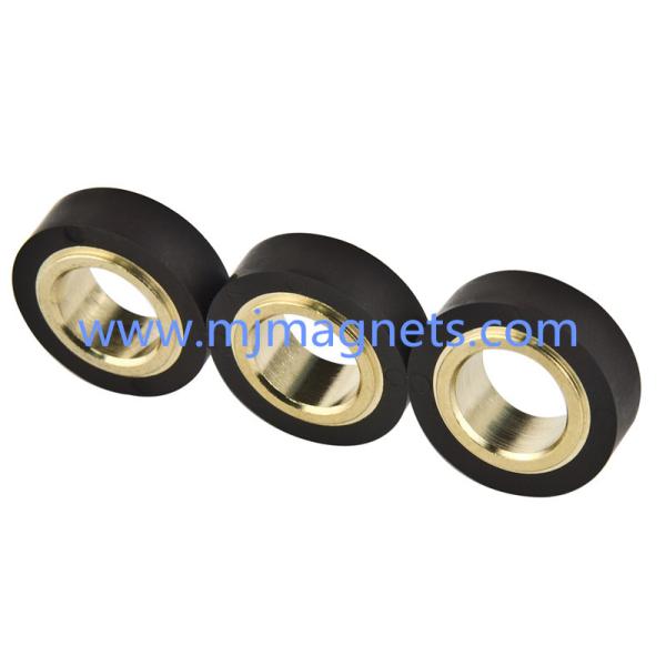 Quality plastic Injection Bonded permanent magnet for automotive for sale