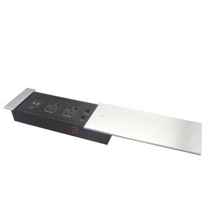 Buy cheap Boente office used aluminum alloy slide table plug table socket box with HD-MI for office furniture from wholesalers