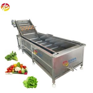 Buy cheap Seafood Bubble Washing Machine for Fruit and Vegetable Pepper 3000*1160*1400mm Size from wholesalers