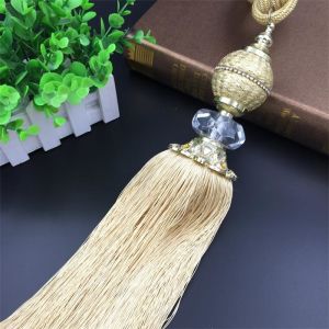 Fashion custom long tassel fringe trimming for curtain attractive tieback